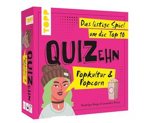 TOPP QUIZehn - Cultura Pop y Palomitas de maíz. El Juego astuto Alrededor de los 10 Mejores Juegos de Fiesta con 100 Preguntas ingeniosas para Geeks, Nerds y Adictos a la Serie