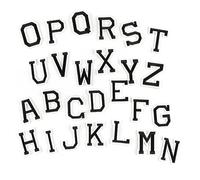 Toppe Con Alfabeto Termoadesive - 26 Lettere Ricamate A-Z Patch Applicazione A Caldo Design Creativo Short Tail Lttere Termoadesive Long Tail Toppe Ricamate Per Abbigliamento | Patch Lettere Per