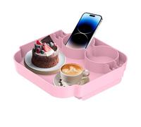 Topper Bandeja - Snack 24x24x5 cm | Bandeja para Servir, Accesorio para Bolso de Mano, bandejas de Comida extraíbles para de Playa, para Viajes al Aire Libre, Vacaciones, Resort, cruc