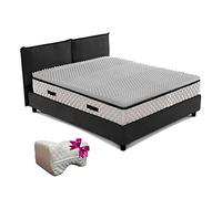 Topper colchón, corrector colchón transpirable de 7 zonas, colchón económico memory alto 6 cm reales con cojín de regalo - Interior Air Memo Cotton, corrige colchón king size 190 x 200