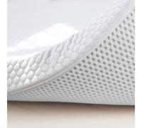 Topper Cubre Colchon Viscoelastico Nucleo 100% Viscoelastica | 150 x 200 | Grosor 5 | Fabricacion Española | Sobrecolchon Tratamiento Sanitized | Alivio de Tension Muscular | Desenfundable