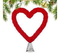 Topper de árbol A Corazón - Metal, Topper De Corazón De Primavera, Pieza Maestría Vacaciones | Top del árbol De Navidad, Árboles Toppeers Love Decoration, Valentine Trees Toppers Hearts for Men Women