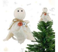 Topper de árbol de Halloween | Decoración Holiday Ghost Treetop - Pequeñas decoraciones espeluznantes para el hogar de vacaciones, Navidad, invierno, o Halloween | interior que agrega festivo y