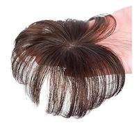 Topper de cabello, toppers de cabello castaño natural para mujeres con adelgazamiento y clip natural transpirable en topper con mini pelucha para diariamente, fotos, en pelucas de reemplazo