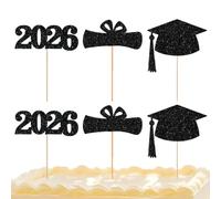 Topper de graduación para ramos de flores - relleno de tartas, 2026 selecciones de graduación, centros de mesa, 2026, rellenadores de pasteles, centros de mesa para comer, escritorio, festival