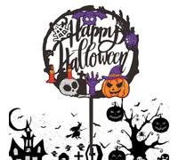 Topper De Halloween - Decoración Gótica De La Pastel, Ornamento De Postre De Horror | Parecciones De, De Cartas Espeluznantes Que Un Atmósfera Divertida