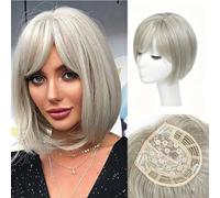 Topper For Hair Con Clip De 11 Pulgadas Flequillo - Pieza Voluminizadora Invisible, Ligero 80 G, Uso Todos Los Días, Adecuado Para Todas Las Formas De La Cara(I)
