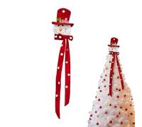 Topper - Holiday Snowman Head Decor, Snow Man with Hat & Scarf Tip For Nursery Do Stitching, This Topper Is Made Froor Indoor Holiday Studio Living Room Winter Party Home