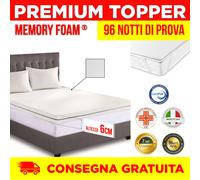 Topper Memory Foam | Corrector de colchón de 6 cm | Antibacterial