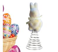 Topper Para Árbol De Conejito De Pascua - Adorno De Conejo De Musgo Flocado, Accesorio Decorativo Para El Festival De Primavera, Mesa Ligera O Expositor De Árbol | Para La Celebración