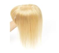 Topper para cabello humano con flequillo para mujeres con cabello adelgazado, cobertura 360 ° 8 x 12 cm Base cutánea Posticci Extension para el cabello (14 inch,24)
