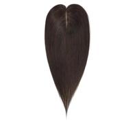 Topper para cabello humano de 12 pulgadas para mujeres con cabello adelgazado, tamaño base 7 x 11 cm con 3 clips extensiones de cabello (2C)