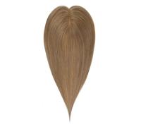 Topper para cabello humano de 12 pulgadas para mujeres con cabello adelgazado, tamaño base 7 x 11 cm con 3 clips extensiones de cabello(12)