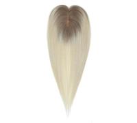 Topper para cabello humano de 12 pulgadas para mujeres con cabello adelgazado, tamaño base 7x11 cm con 3 clips Extensiones de Cabello(R8-1001)