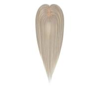 Topper para cabello humano de 12 pulgadas para mujeres con cabello adelgazado, tamaño básico 7 x 11 cm con 3 clips Extensiones de Cabello(R17-17-1001)