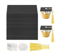 Topper Para Cupcakes,Soporte Para Postres De Papel | Decoraciones de Cupcakes con Tema de Graduación | Para Adolescentes Niños Niñas Estudiantes Universitarios Escuela Hogar y Aula