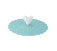 Topper per tazza in silicone,Copritazza alla creativa con clip d'amore | Tapchi per tazze in silicone e coperchio per tazze calde antipolvere, chiusura ermetica per viaggi, escursionismo, campeggio,