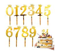 Topper per torta di compleanno - 18,5x5 cm Topper per torte personalizzato, etichette con numeri per Cupcake Per Celebrazioni, Lauree, Matrimoni, Riunioni Di Famiglia, Pensionamenti, Ragazzi, Ragazze