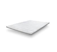 SonnoMATTRESS Topper Vissoft Aloe Vera Basic 180x190x3cm - Acolchado con Espuma Memory Foam y Fibra Suave, Tejido Aloe Vera Transpirable y Antialérgico, Mejora el Confort y alarga la Vida del colchón