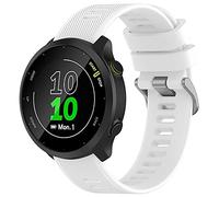 TopPerfekt Band Compatible with Garmin Forerunner 55 20mm Soft Silicone Replacement Watch Band Strap Wristband for Forerunner 158/645/245/venu/Watch Active 2/Galaxy watch 4 42MM, 20mm, Silicona, No es