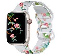 topperfekt Bonita pulsera transparente compatible con Apple Watch Bands 42 mm 44 mm 45 mm para hombre de mujer suave correa deportiva de silicona para iWatch Serie 7/6/5/4/3/2/1/SE, 42/44/45/49mm