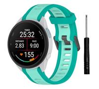 TopPerfekt Brazalete deportivo compatible con Garmin Forerunner 165/165 Music Watch Band, Correa deportiva de silicona ajustable como correa de repuesto para Forerunner 570 42 mm/Vivoactive 6 para