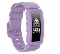 TopPerfekt Correa compatible con Fitbit Ace 2 para niños 6, pulsera de silicona suave, impermeable, accesorios de pulsera para niños y niñas, compatible con Fitbit Ace 2 (lavanda)
