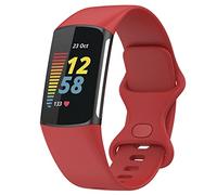 TopPerfekt Correa Compatible con Fitbit Charge de 5 Bandas, Correa de Reloj Deportivo de Repuesto de Silicona Flexible Ajustable para Carga de 5 Actividades de Actividad para Hombres y Mujeres