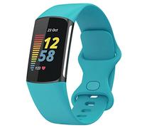 TopPerfekt Correa Compatible con Fitbit Charge de 5 Bandas, Correa de Reloj Deportivo de Repuesto de Silicona Flexible Ajustable para Carga de 5 Actividades de Actividad para Hombres y Mujeres