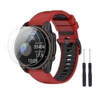 TopPerfekt Correa compatible con Garmin Descent G2, correa de repuesto de silicona suave y 2 protectores de pantalla para reloj inteligente Descent G2 para mujeres y hombres