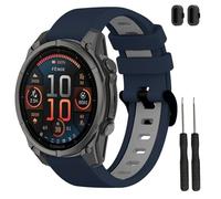 TopPerfekt Correa compatible con Garmin Fenix 8/8 Pro 51/47/43 mm, correa de repuesto de silicona suave para reloj inteligente Instinct 3/Forerunner 965/Tactix 8/Fenix 7/6/Descent G2 para mujeres y