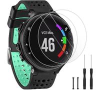 TopPerfekt Correa compatible con Garmin Forerunner 235, correa de repuesto de silicona suave y 2 protectores de pantalla para reloj inteligente 235 para mujeres y hombres