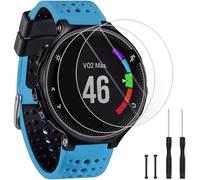 TopPerfekt Correa compatible con Garmin Forerunner 235, correa de repuesto de silicona suave y 2 protectores de pantalla para reloj inteligente 235 para mujeres y hombres