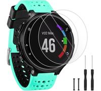 TopPerfekt Correa compatible con Garmin Forerunner 235, correa de repuesto de silicona suave y 2 protectores de pantalla para reloj inteligente 235 para mujeres y hombres