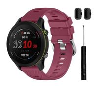 TopPerfekt Correa compatible con Garmin Forerunner 255/255S-Music, correa de repuesto de silicona suave para Forerunner 570 47 mm/265/255, Venu 4 45 mm (22 mm) y Forerunner 255S/265S, Venu 2S/3S (18