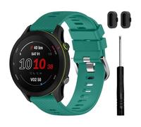 TopPerfekt Correa compatible con Garmin Forerunner 255/255S-Music, correa de repuesto de silicona suave para Forerunner 570 47 mm/265/255, Venu 4 45 mm (22 mm) y Forerunner 255S/265S, Venu 2S/3S (18