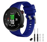 TopPerfekt Correa compatible con Garmin Forerunner 45, pulsera deportiva de silicona de repuesto para Forerunner 45 y Swim 2 (azul marino)