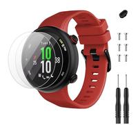 TopPerfekt Correa compatible con Garmin Forerunner 45s y 2 protectores de pantalla, pulsera deportiva de silicona de repuesto para Forerunner 45s