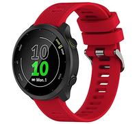 TopPerfekt Correa compatible con Garmin Forerunner 55 de 20 mm de silicona suave de repuesto para Venu Sq/Forerunner 645/Watch Active 2/Galaxy Watch 42MM (rojo)