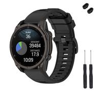TopPerfekt Correa de 22 mm compatible con Garmin Fenix 8 47 mm, silicona suave de repuesto para reloj inteligente Instinct 3 45 mm/Tactix 8 47 mm/Descent G1/G2 Smart Watch para mujeres y hombres, 6.1