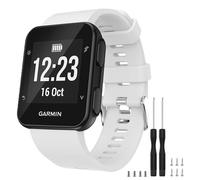TopPerfekt Correa de reloj Compatible con Garmin Forerunner 35, Reloj Inteligente Forerunner 35 de Reemplazo Suave de Silicona, apto para Muñecas de 5.11 "-9.05" (130-230mm) -Blanco