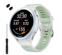 TopPerfekt Correa de reloj compatible con Garmin Forerunner 570 de 42 mm, correa de repuesto de silicona suave para Garmin Vívoactive 6/5/3/Venu Sq/Sq 2/2 Plus Smartwatch para mujeres y hombres