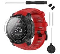 TopPerfekt Correa de reloj compatible con Garmin Instinct E Band de 45 mm y 40 mm, correa de repuesto ajustable de silicona suave compatible con Garmin Instinct E Watch Band para mujeres y hombres