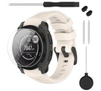 TopPerfekt Correa de reloj compatible con Garmin Instinct E Band de 45 mm y 40 mm, correa de repuesto ajustable de silicona suave compatible con Garmin Instinct E Watch Band para mujeres y hombres