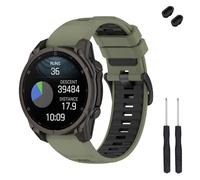 TopPerfekt Correa de reloj de 20 mm compatible con Garmin Fenix 8 de 43 mm, correa de repuesto de silicona suave para reloj inteligente Descent Mk3/Mk3i 43mm/Fenix 7S/6S/5S/Instinct 2S para mujeres y