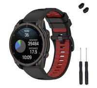 TopPerfekt Correa de reloj de 20 mm compatible con Garmin Fenix 8 de 43 mm, correa de repuesto de silicona suave para reloj inteligente Descent Mk3/Mk3i 43mm/Fenix 7S/6S/5S/Instinct 2S para mujeres y