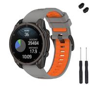 TopPerfekt Correa de reloj de 20 mm compatible con Garmin Fenix 8 de 43 mm, correa de repuesto de silicona suave para reloj inteligente Descent Mk3/Mk3i 43mm/Fenix 7S/6S/5S/Instinct 2S para mujeres y