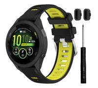 TopPerfekt Correa de reloj para Garmin Forerunner 265/265S-Music, correa de repuesto deportiva de silicona suave para Forerunner 570 47mm/255/265, Venu 2/3 (22 mm) y Forerunner 255S/265S, Venu 2S/3S