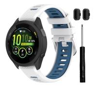 TopPerfekt Correa de reloj para Garmin Forerunner 265/265S-Music, correa de repuesto deportiva de silicona suave para Forerunner 570 47mm/255/265, Venu 2/3 (22 mm) y Forerunner 255S/265S, Venu 2S/3S