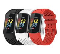 TopPerfekt Correa de Repuesto para Fitbit Charge 5, Correa Ajustable de Silicona Suave, Correa Deportiva para rastreador de Actividad Charge 5 para Hombre y Mujer